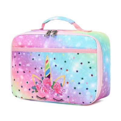 China Cartoon Thermal Custom Portable Cooler Kids Food Lunch Box Bag For School for sale