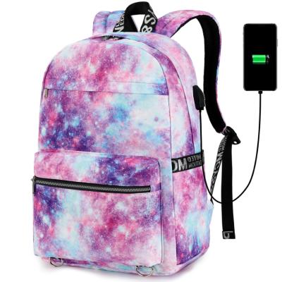 China Hot-selling Fashion Customized Anti-theft Durable Waterproof Girl Backpack Student Lightweight School Bag With USB Interface for sale