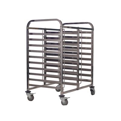 China 1. Structure Factory Direct Selling Slit Bread Cooling Stainless Steel Bakery Rack Baking Trolley for sale