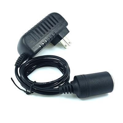 China Powered By 100 - 240V AC To DC 12V2A24W Car Cigarette Lighter Switch Power Supply Chargering Adapter Plug Charger for sale