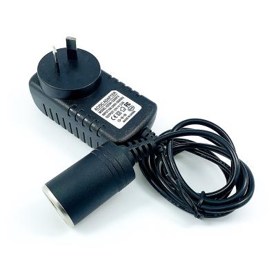 China AU Plug 220V AC Powered To DC 12V 24W Car Cigarette Lighter Switch Power Supply Chargering Adapter Socket Charger for sale