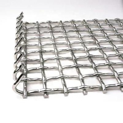 China Plain Weave Stainless Steel Crimped Iron Wire Mesh For Barbecue Grill / Crimped Wire Mesh Barbecue for sale