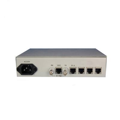 China 4 Port Point To Point Analog Telephone FXS / FXO And Ethernet Over PCM E1 To E1 Multiplexer Voice for sale