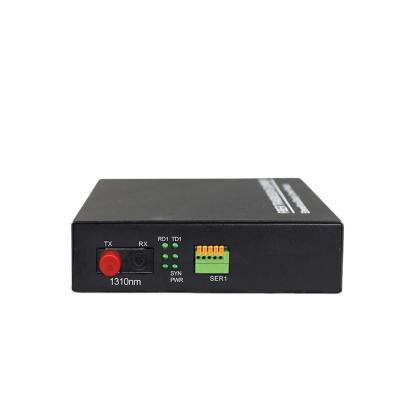 China RS422 485 Mini Fiber Point To Point Modem RS232 422 Type Serial Data To Optical Fiber for sale