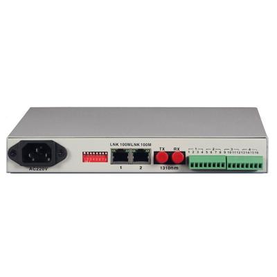 China RS232 RS422 RS485 Serial Port To Fiber Optic Converter Desktop for sale