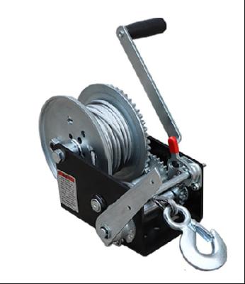 China BOAT 2500lbs 5MM X 10M/20M Boat Winch With Manual Wire Rope Hand Winch for sale