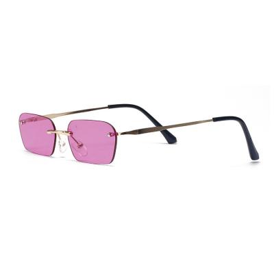 China Fashion sunglasses 2022 small frame hip-hop trend fashion color ocean lens uv400 square sunglasses newest personality classic sunglasses for sale