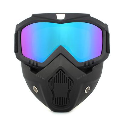 China Fashion Sunglasses Wholesale Eyewear Windproof Ski Safe Mirror Helmetty Protective Ski Masks Motorcycle Glass Helmet Glass Sports for sale