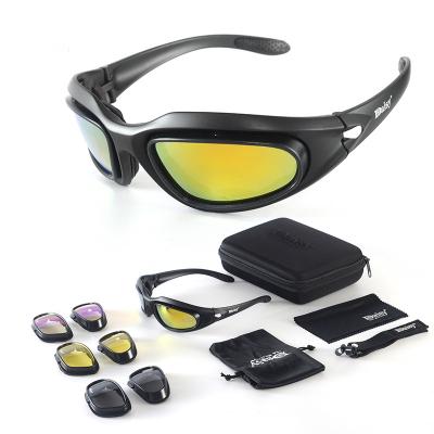 China Fashion Sunglasses Polarized 4 Outdoor Cycling Sunglasses Anti Windproof Sand Suits Sports Sunglasses for sale