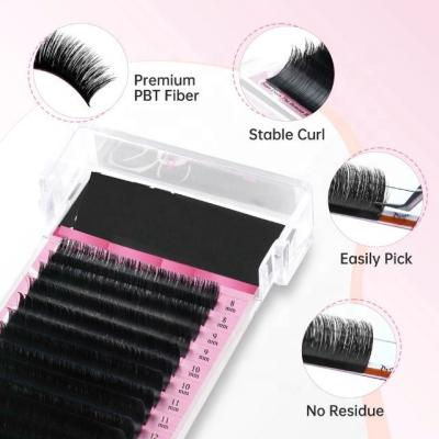 China Velyx Natural Soft Wholesale Easy Fan Lashes Custom Private Label One Second Blooming Volume Eyelash Extensions Soft Natural Lashes for sale