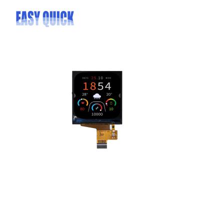 China Customized square tft lcd module 1.3 1.54 1.7 2.2 inch for circular screen smart watch iwatch 30.32*32.72 display color for sale