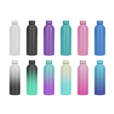 China Viable food grade BPA free 1000ml cola shape sport flask single wall water bottle with rubber handle for sale