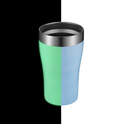 China New Arrival Disposable Glow In The Dark Sublimation Noctilucence Stainless Steel Luminous Tumbler Mug for sale