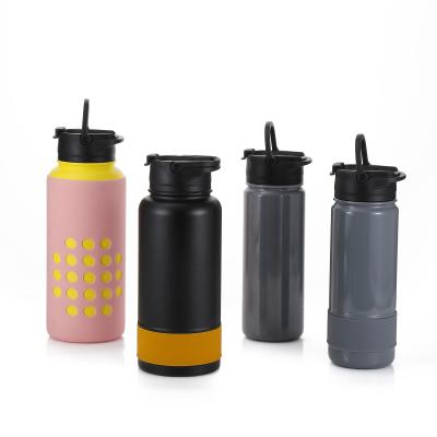 China Sustainable New Arrival Gift Custom Logo Wide Mouth Double Wall Insulated Sports Water Filter Bottle for sale