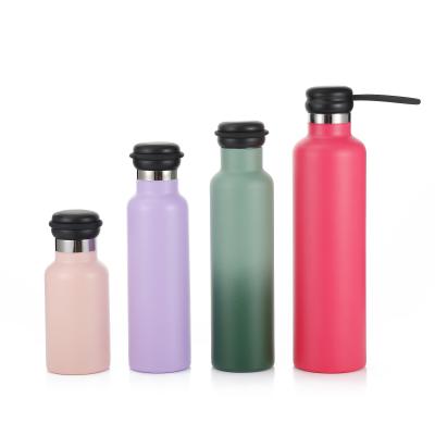 China Sustainable Wholesale Narrow Mouth Cooler Sport Double Wall Stainless Steel Water Bottle for sale