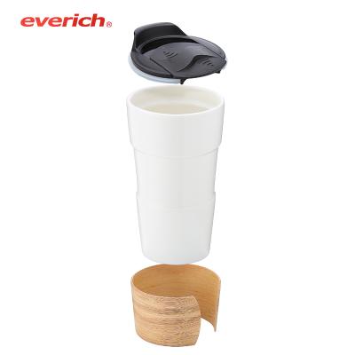 China Wholesale Viable Everich Ceramic CoffeeTumbler / Coffee Mug With Lid Travel Coffee Mug for sale