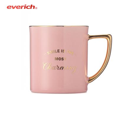 China Custom Everich Custom Logo Best Selling Viable Porcelain 350ml Colorful Ceramic Mug Coffee Mug for sale