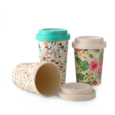 China Sustainable Healthy High Quality Bamboo Fiber Drinking Cup Coffee Mug Bamboo Fiber Environmental Protection for sale