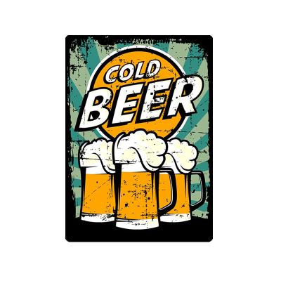 China Metal Plate Beer Tin Sign Vintage Metal Bar China Bar Poster for sale