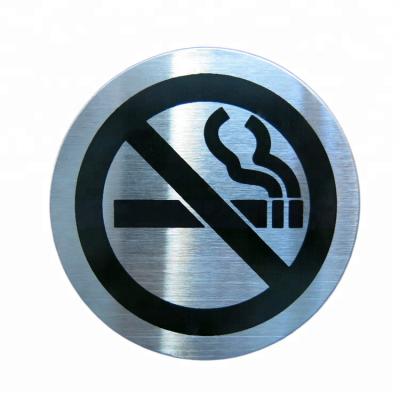 China High Quality Reflective Metal Foil Printed Metal No Smoking Warning Sign for sale