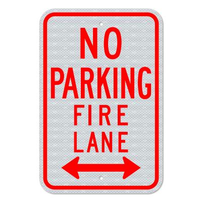 China High Visibility No Parking Sign Reflective Light Line Traffic Road Warning Signs Aluminum Items For Safety for sale