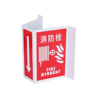 China PVC/PP/PS/Aliminum/Custom pp Safety Emergency Signs Custom Fire Extinguisher Folding Standing Plastic Warning Sign for sale