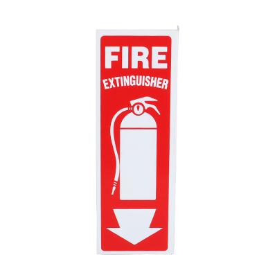 China High Quality PVC/PP/PS/Aliminum/Custom Fire Extinguisher Plastic Sticker Self Adhesive Warning Sign for sale