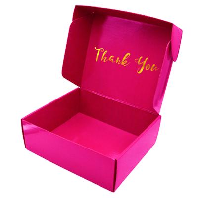 China Recycled Materials Eyelash Lipstick Jewelry Box Corrugated Wig Lash Shipping Package Mailer Hair Purple Gift Packaging Boxes For Nails for sale