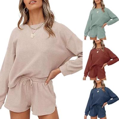 China Direct high quality QUICK DRY pajamas for women summer short sleeve two piece pajamas set night lounge wears pajamas women sleepwear for sale