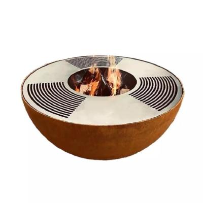 China 120cm Openlucht de Hemisfeerbarbecue van Pit Bowl Grill Corten Steel van de Metaalbrand Te koop