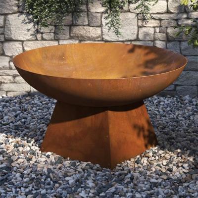 Китай древесина стали Corten шаров огня металла задворк 80cm ржавая горя на открытом воздухе яму огня продается