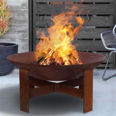 China De aangepaste Kuil van de de Brandkom van Heater Corten Steel Brazier Wood van het Binnenplaatsterras Brandende Te koop