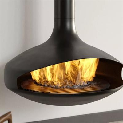 China madera colgante interior montada en la pared moderna del 100cm que quema la chimenea suspendida en venta