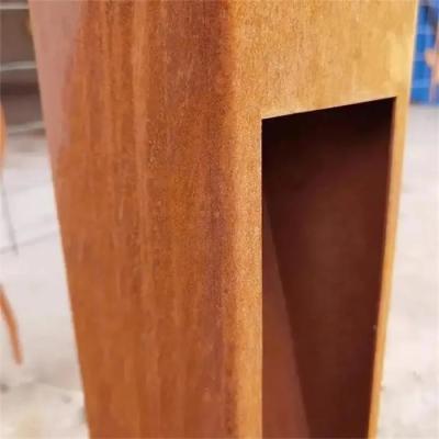 China Urban Decoration Led Lighting Boxes Corten Steel Rust Te koop