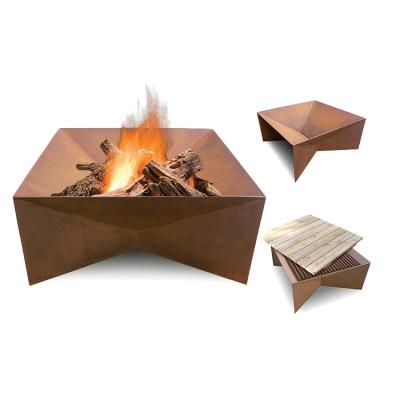 Chine Le feu en acier extérieur Pit Brazier Bowl de Corten de feu brûlant en bois moderne à vendre