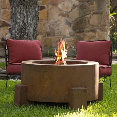 Chine Le feu rond multifonctionnel Pit Corten Steel Fire Table en métal d'appareil de chauffage extérieur à vendre