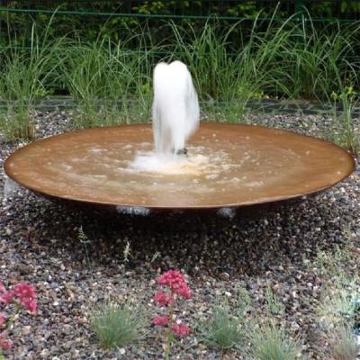 Cina ciotola d'acciaio dell'acqua di Corten della decorazione di 120cm grande per la caratteristica dell'acqua del giardino in vendita