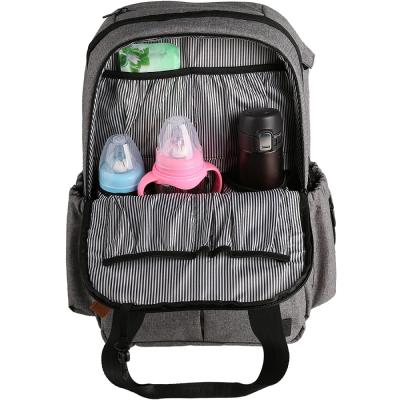 China Uweld Water Resistant Diaper Backpack 5 in 1 Stylish Portable Mom Baby Backpack Diaper Bag for sale