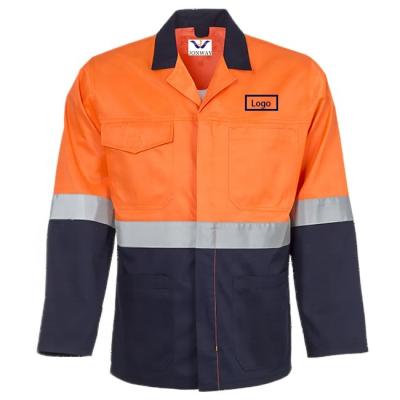 China Hot Selling Industrial Custom Workwear Waterproof Safety Wear Hi Vis Reflective Work Wear Jacket Safety Jackets for sale