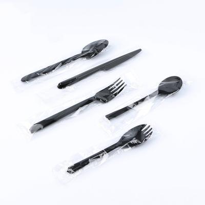 China Food Packaging Factory direct sales tableware set disposable cutlery fork spoon ps plastic tableware for sale