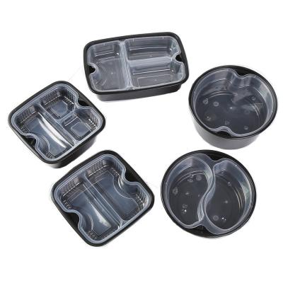 China Food Packaging Food Container Plastic Fast Food Packaging Box Disposable Tray for sale