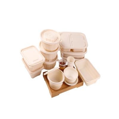 China Food High Quality Finest Price Food Containers Disposable Degradable Lunch Box for sale