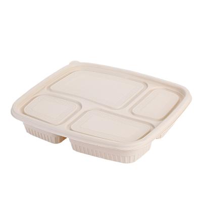 China Food Good Price Disposable Biodegradable Degradable Fast Food Lunch Box for sale