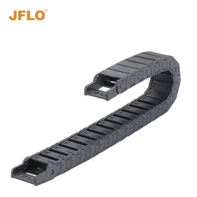 China All Narrow JFLO 15*20 CNC Cable Chain Plastic Anchor Chain Carrier Half Narrow for sale