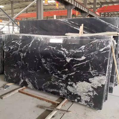 China New contemporary widely used polished Chinese foggy black marble stone for sale