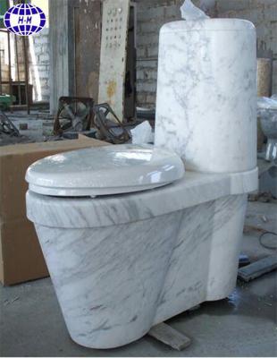 China Automatic Operation Great Quality Polished Natural Marble Stone Toilet Seat Sets for sale