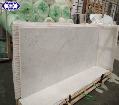 China Contemporary Italian Carrara White Marble Top Work Table Design for sale