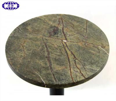 China Modern Marble and Granite Top Rainforest Green Coffee Table For Sale for sale