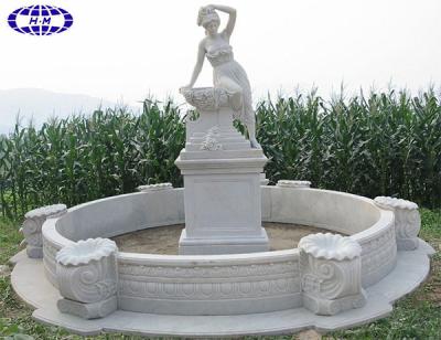 China Modern Belle Dame Water Fountain Outdoor White Marble Sale for sale