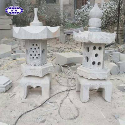 China Modern Nature Outdoor Chinese Granite G603 Stone Lantern For Sale for sale